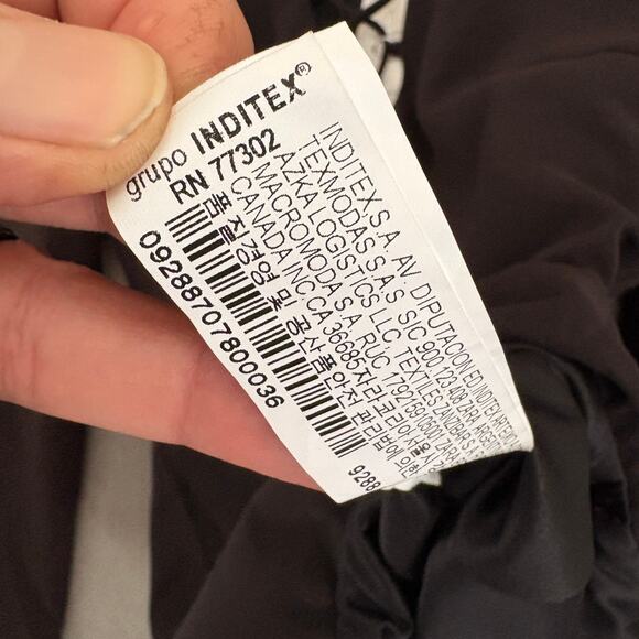 New ZARA Eyelet Lace-up Black Bodysuit Long Sleeve Medium Stretchy - Picture 9 of 14